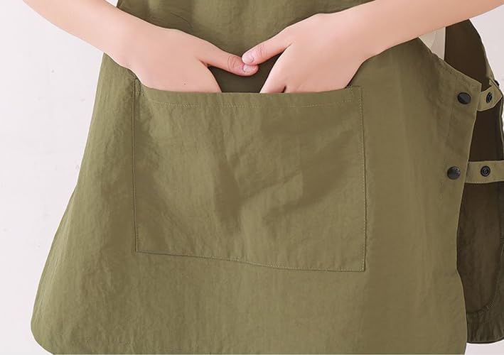 NEWGEM Waterproof Apron with Pockets for Women Cooking Painting Baking Gardening - Image 5